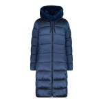 CMP Winter Coat Fix Hood (Shiny Effect, Warm) Ink Blue Women